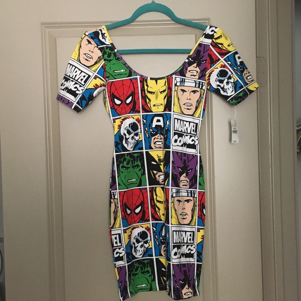 NWT Marvel Comic Characters Dress